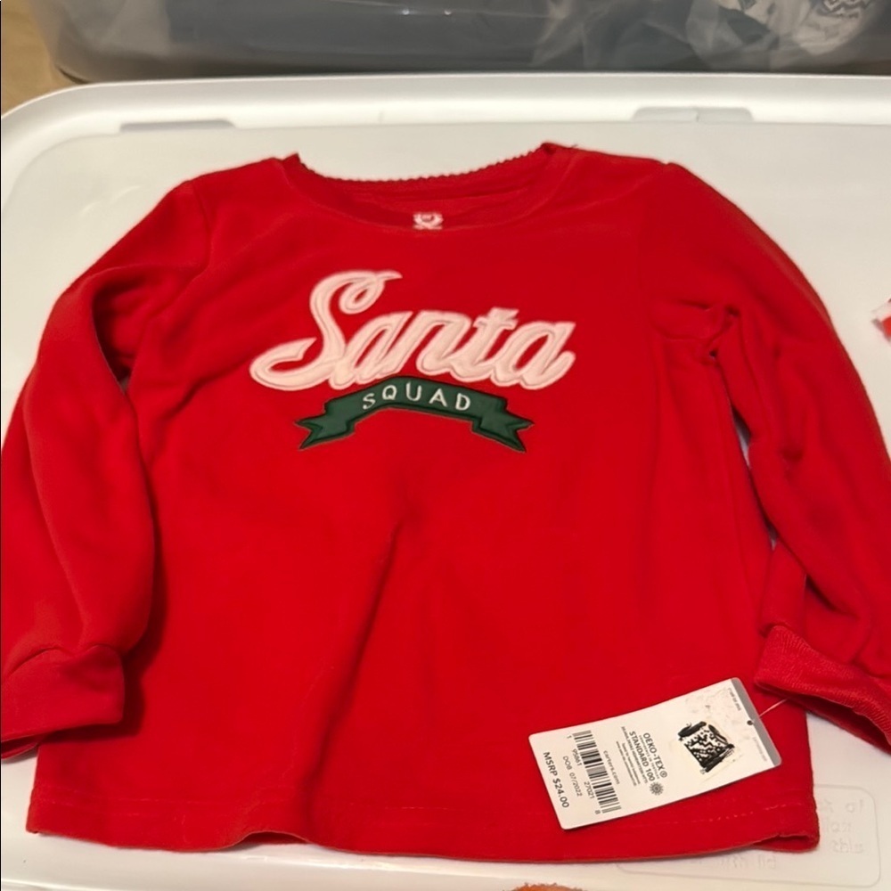 Carter’s Santa Squad Red Toddler Shirt